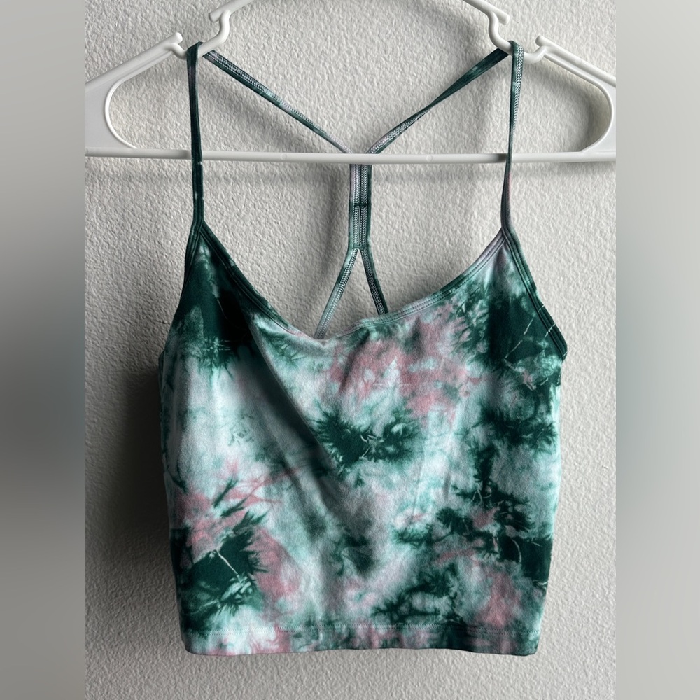 VS Pink crop top Medium tie-dye